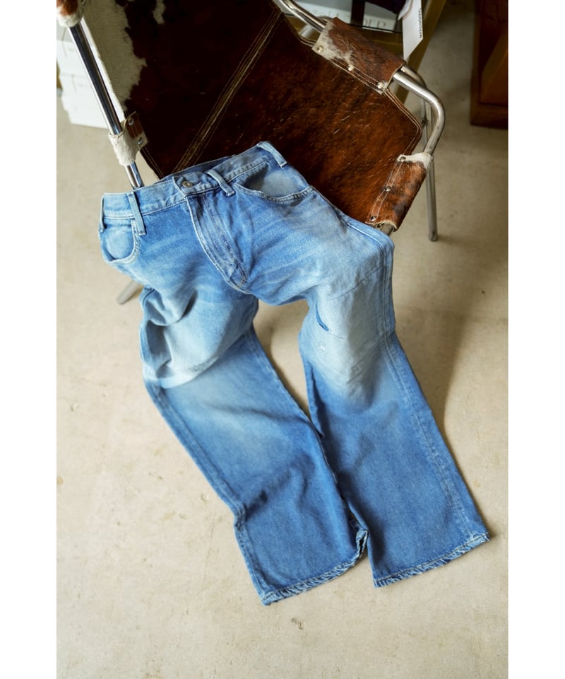 パンツ maatee&sons FLARE DENIM REPAIR - INDIGO1 FLARE DENIM repair(1(MEN) Indigo/インディゴ): MAATEE&SONS