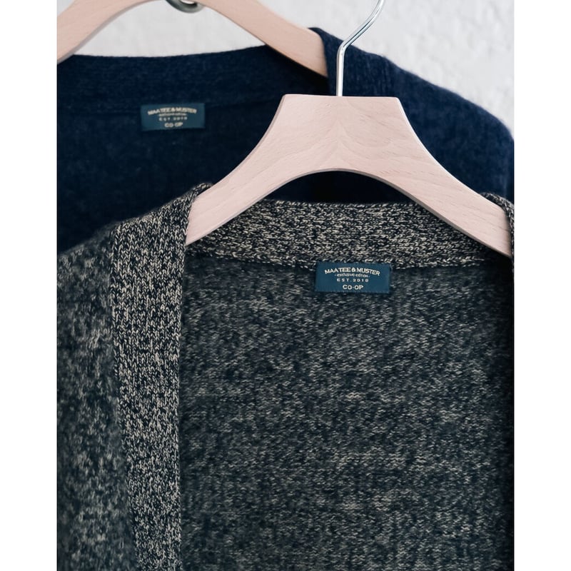 MAATEE&SONS Ex. CASHMERE SHAGGY 2 N/B CARDIGAN