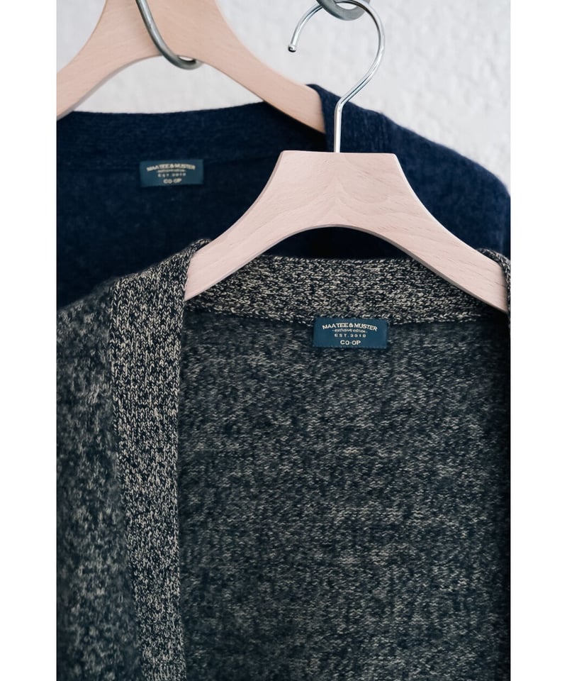 MAATEE&SONS Ex. CASHMERE SHAGGY 2 N/B CARDIGAN  
