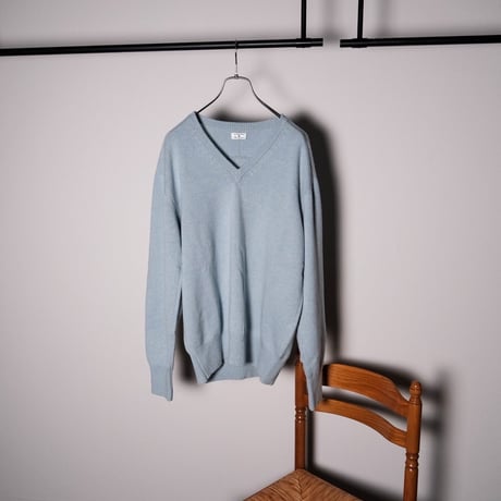 MAATEE&SONS ド度詰めCASHMERE V/N  SWEATER