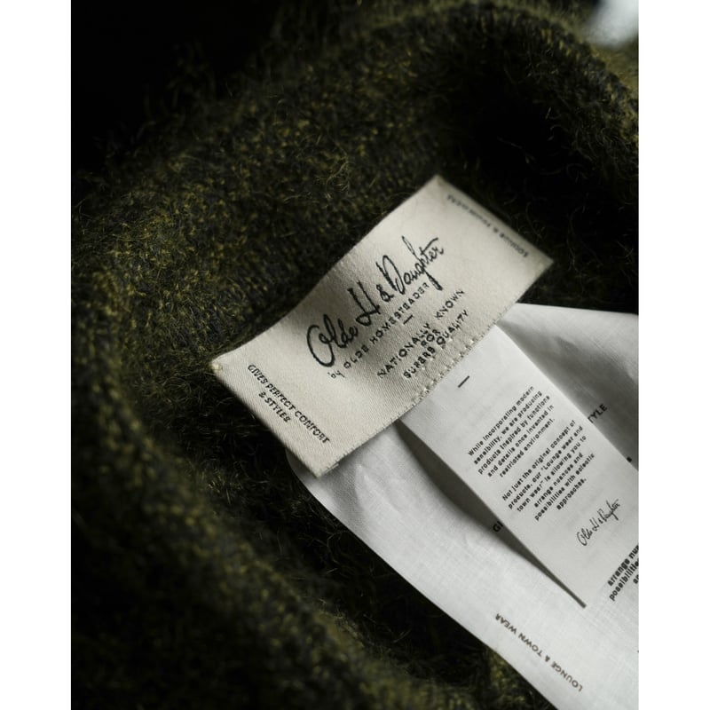 Olde H&Daughter SILK MOHAIR WRAP STITCHES SHIRT