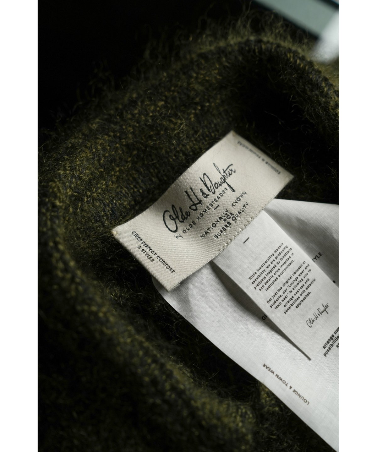 Olde H&Daughter SILK MOHAIR WRAP STITCHES SHIRT