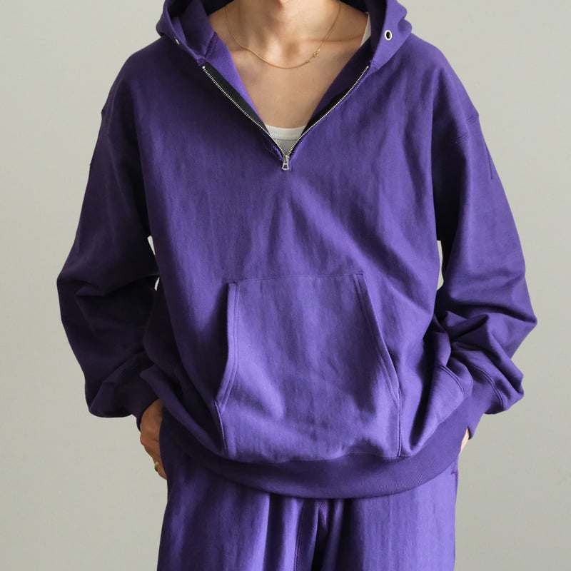 ULTERIOR FADED SILKY TERRY RW HALF ZIP HOODIE |