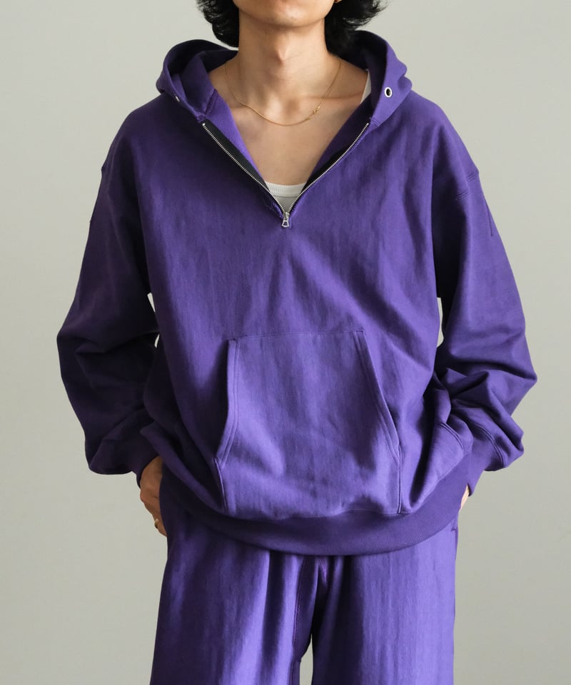 ULTERIOR FADED SILKY TERRY RW HALF ZIP HOODIE | ULTERIOR FADED SILKY TERRY RW HALF ZIP HOODIE |