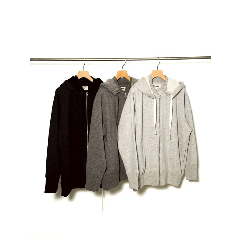 Slopeslow Ex.WOOL FRENCH TERRY FULL ZIP HOODIE