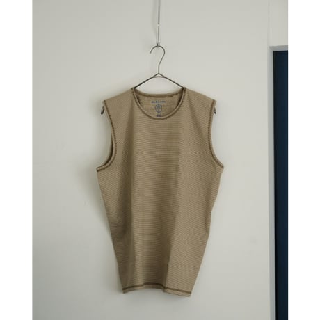 Olde Homesteader "YOUTH" MOIRE STRIPE JERSEY SLEEVELESS