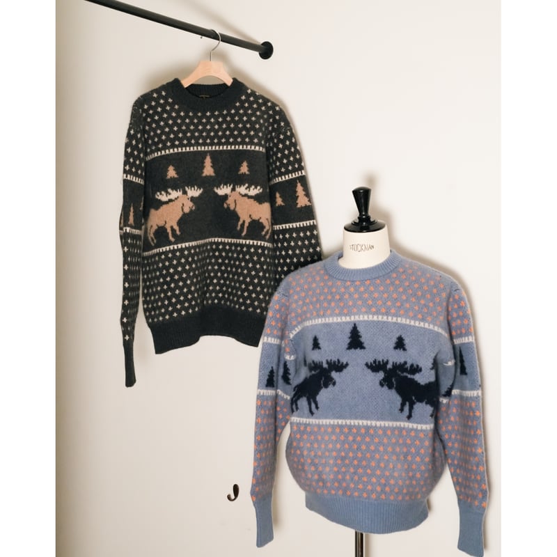 MAATEE&SONS CASH JACQUARD P/O SWEATER 