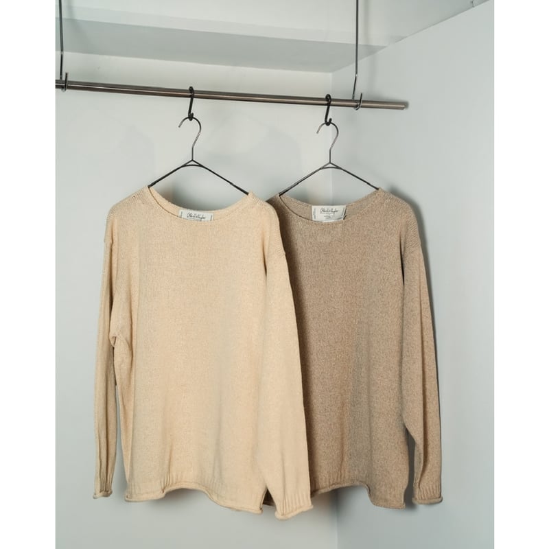 Olde H&Daughter SILK COTTON BOAT NECK P/O | Mus