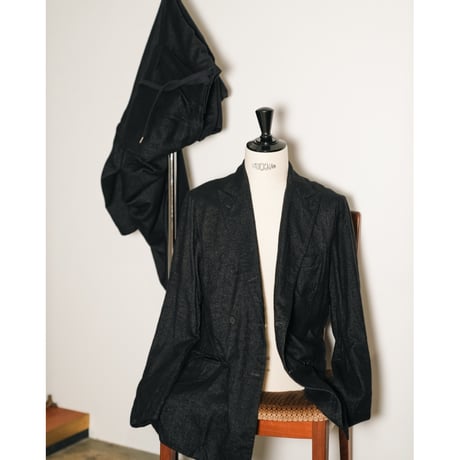 MAATEE&SONS DOUBLE WASHED GATHER TAILORED "SILK PINHEAD"