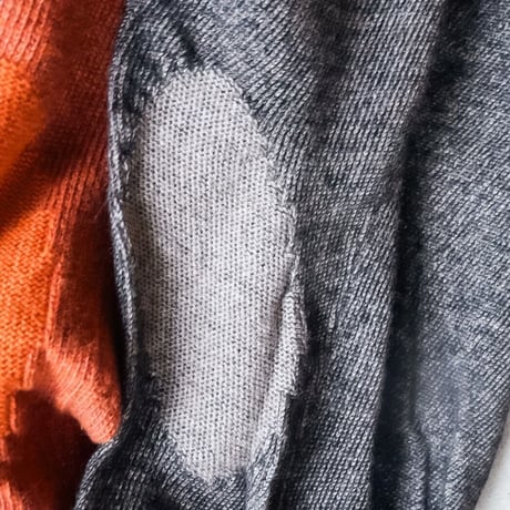 MAATEE&SONS BLACK ALPACA 裏CASHMERE ひょっとこ P/O SWEATER⁣