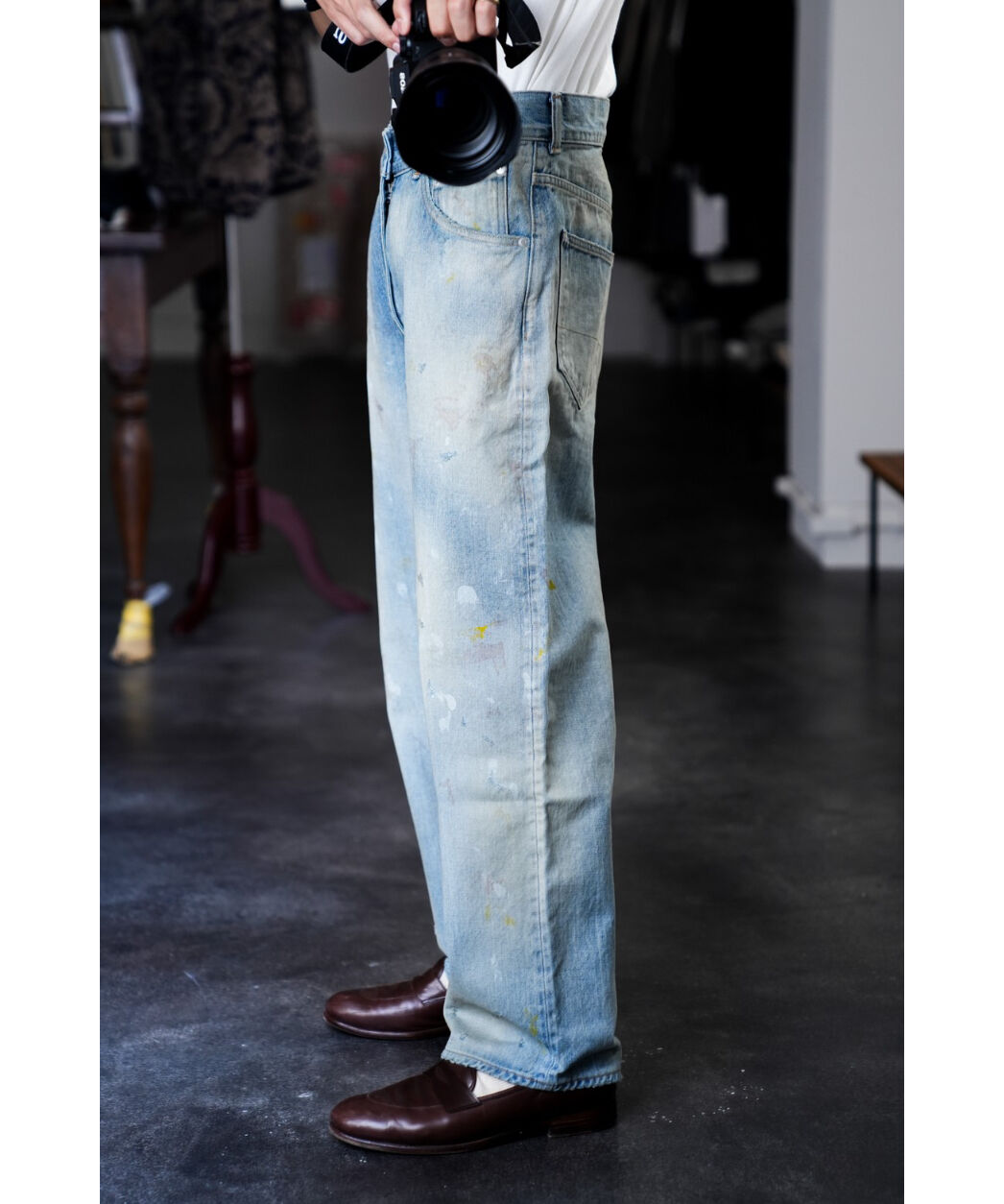 パンツ ANCELLM SELVEDGE DENIM STRAIGHT 5P PANTS DAMAGE SELVEDGE DENIM STRAIGHT 5P PANTS – ANCELLM