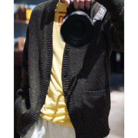 MAATEE&SONS Ex. COLOR NEP CASHMERE CARDIGAN