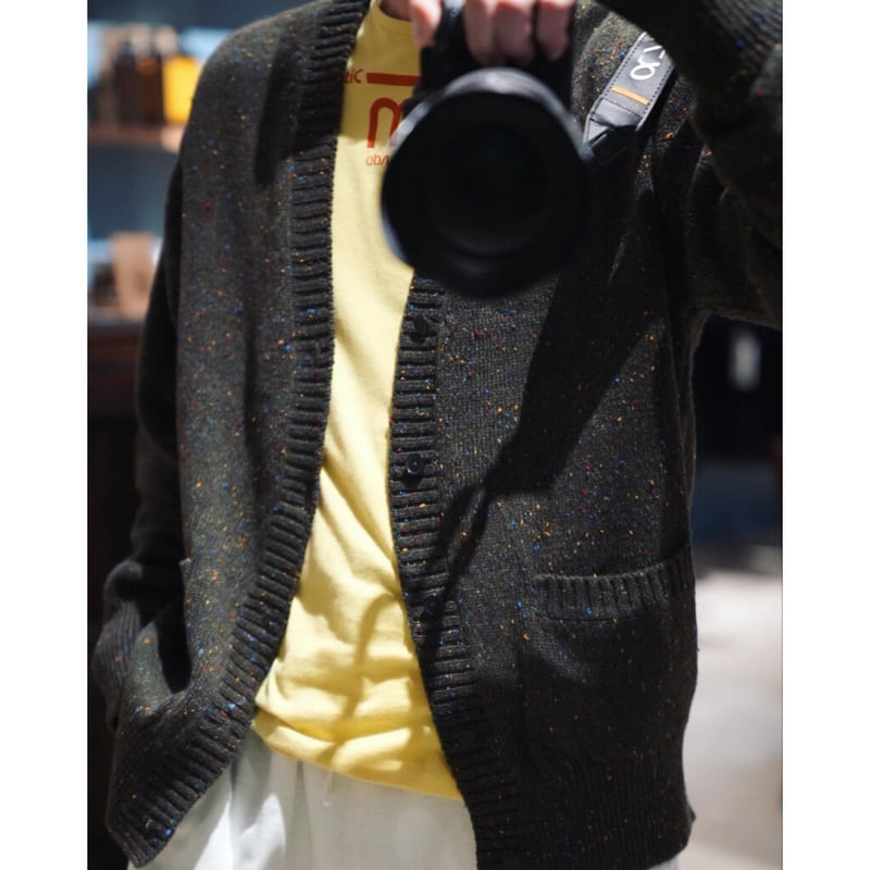 MAATEE&SONS Ex. COLOR NEP CASHMERE CARDIGAN | M