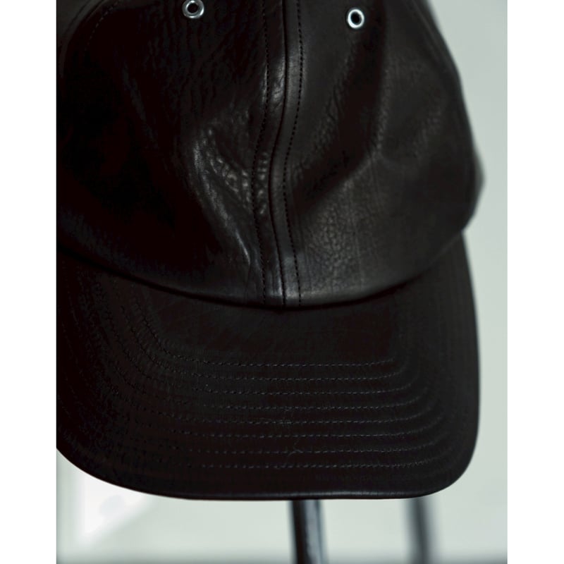 希少 ulterior 6パネルカウレザーキャップ 本革 古着 ULTERIOR Ex. LEATHER 6 PANELED CAP | MusterWerk