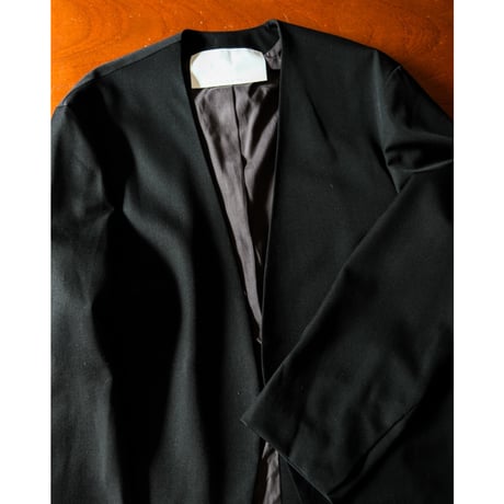 nonnotte Wool Gabardine Draping No Collar N Jacket