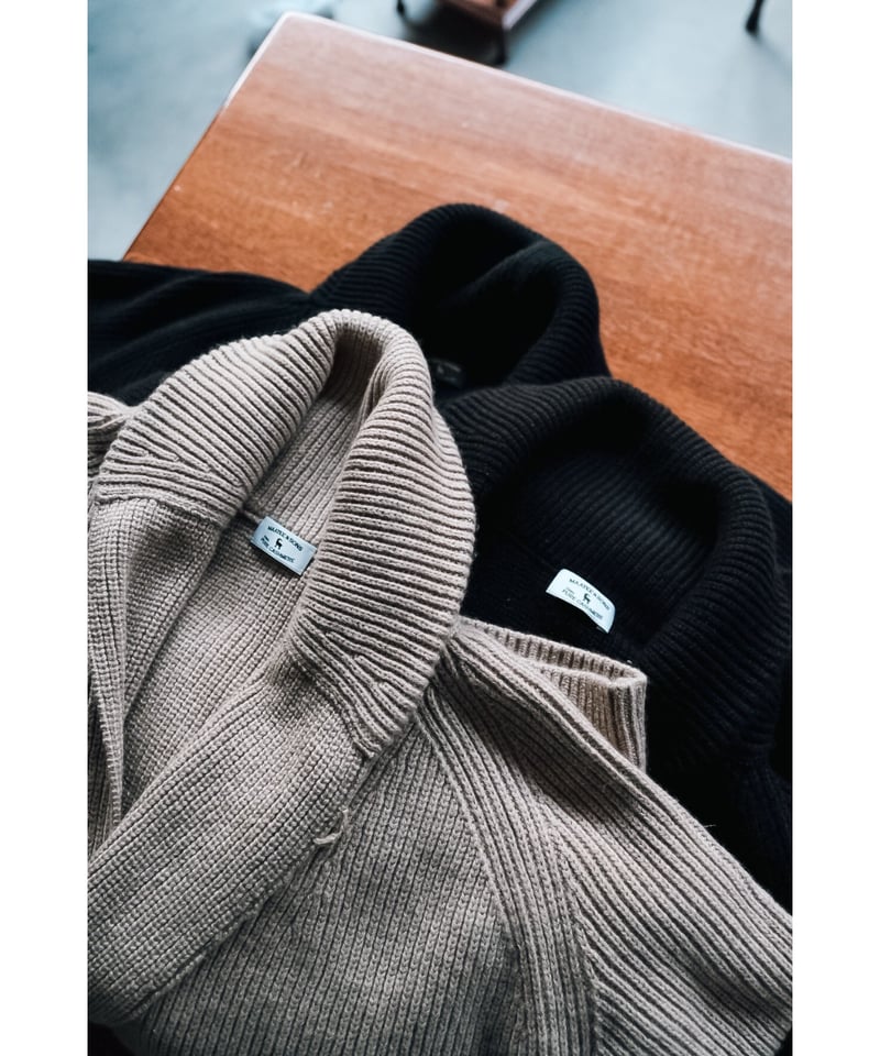 MAATEE&SONS Ex. CASHMERE SHAWL COLLAR CARDIGAN MAATEE&SONS Ex. CASHMERE SHAWL COLLAR CARDIGAN