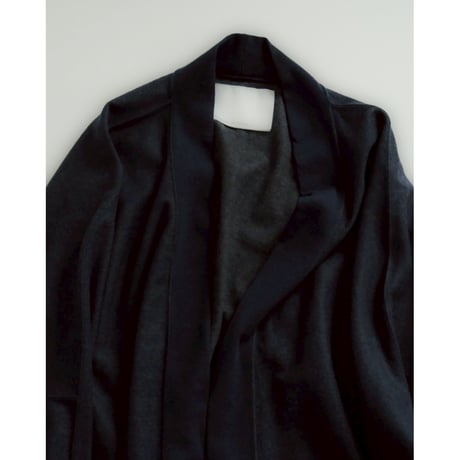nonnotte Ex."Super 120s Light Inlay Melton" Draping CacheCoeur Cardigan