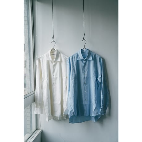 MAATEE&SONS SEMI WIDE SPREAD SHIRTS "極HEMPSILK"
