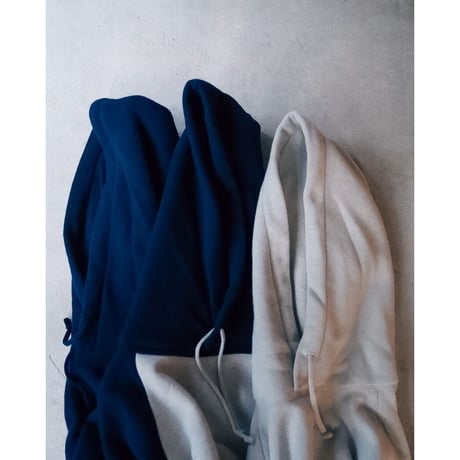 MAATEE&SONS Ex. SUPER160's WOOL PILE HOODIE "m&m"⁣