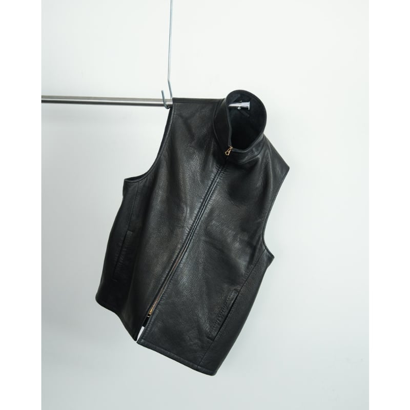 MAATEE&SONS DEAR LEATHER VEST 裏カシミヤ | MusterWerk