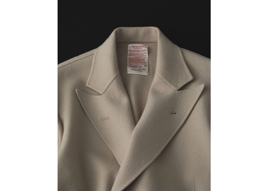 NICENESS ナイスネス AARON (BEIGE) M 2022.3.13 NICENESS AARON(ウォッシャブルチノワークコート) Color