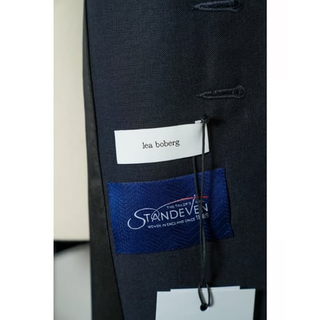 LEA BOBERG Ex. R.P.L. BLAZER - BRITISH HIGH TWIST WOOL/STANDEVEN