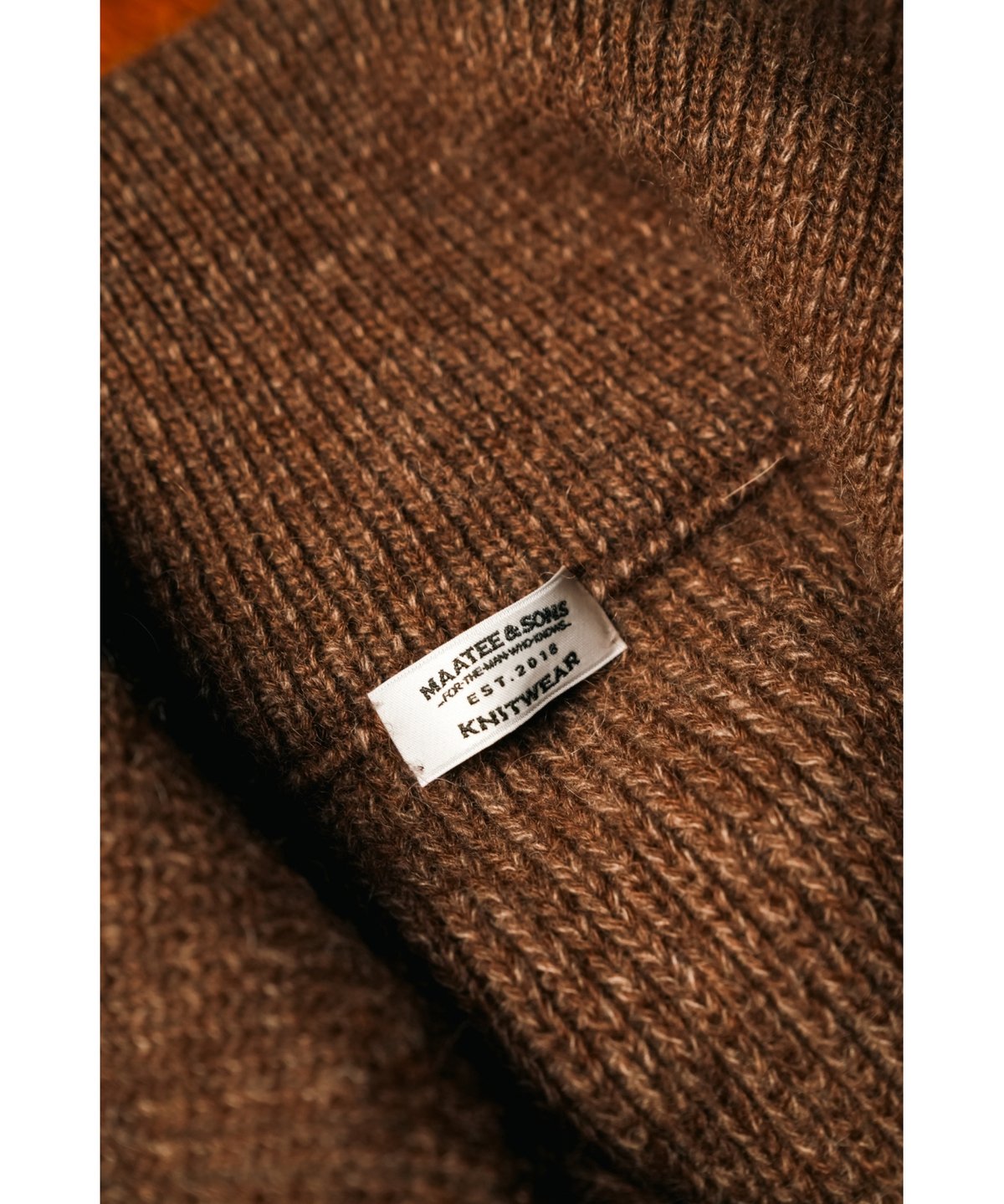 MAATEE&SONS RBALPACA-CASHMERE/MINK 畦ひょっとこZIP SW