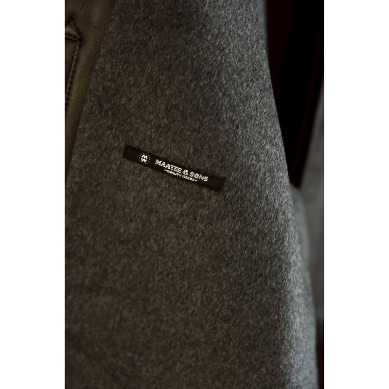 MAATEE&SONS SPANISH LAMB 裏カシミヤ LEATHER HALF COA