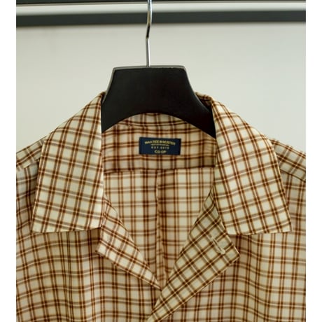 MAATEE&SONS Ex. "H"WOOL OPEN COLLAR SHIRTS