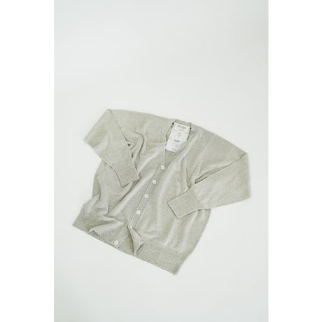 Olde H&Daughter LINEN SILK PLAIN STITCH V NECK C/D