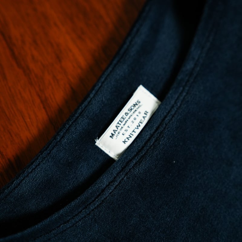 MAATEE&SONS SUVIN VELOUR BOAT TEE | MusterWerk