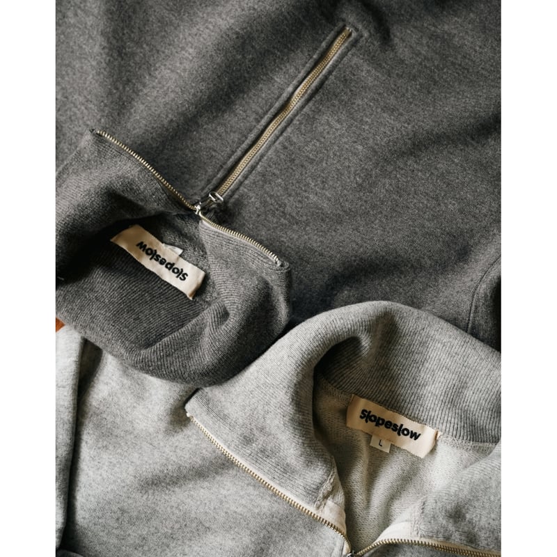 SLOPESLOW WOOL FRENCH TERRY ハーフジップ Slopeslow Ex.WOOL FRENCH TERRY HALF ZIP SWEATSH