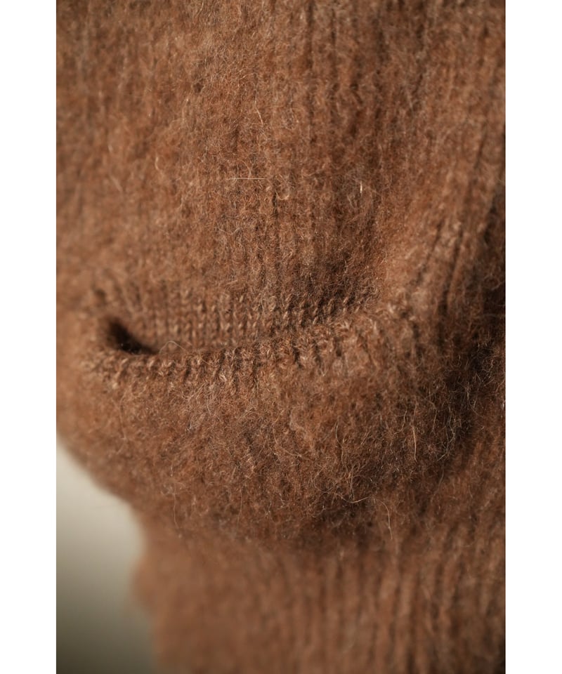MAATEE&SONS RBALPACA-CASHMERE/MINK 畦ひょっとこ起毛ZIP MAATEE&SONS RBALPACA-CASHMERE/MINK 畦ひょっとこ起毛ZIP