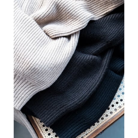 MAATEE&SONS Ex. CASHMERE SHAWL COLLAR CARDIGAN