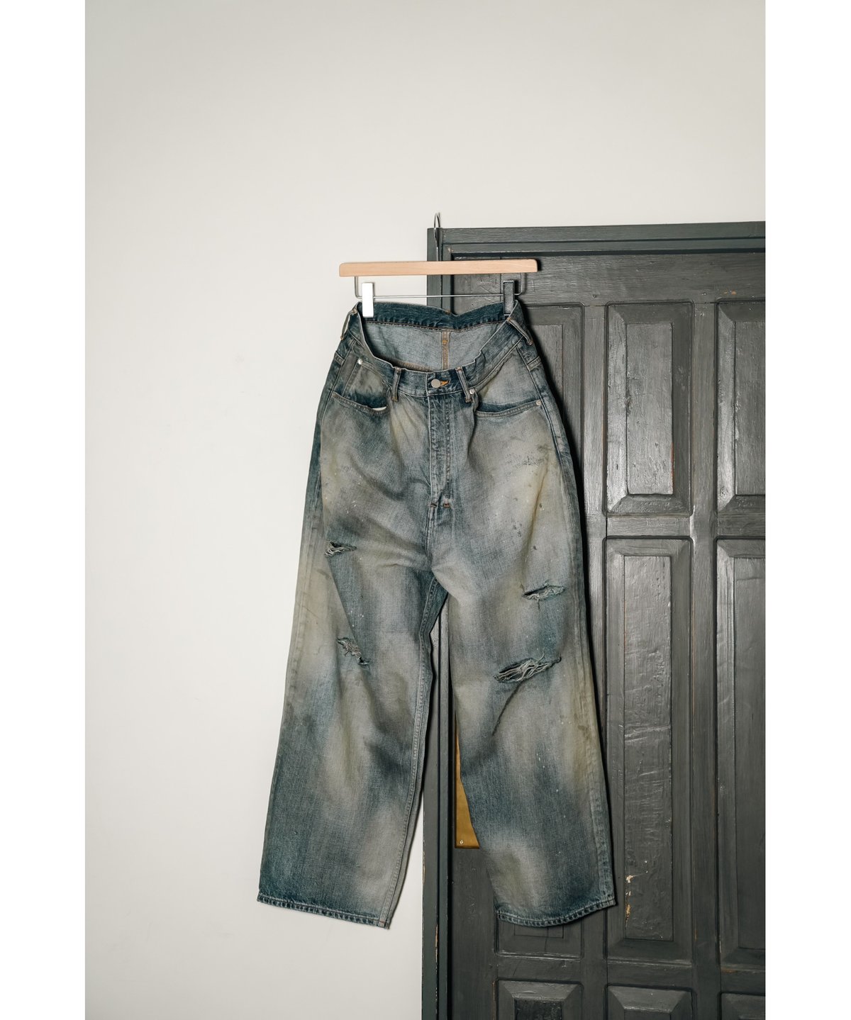 ANCELLM DAMAGE WIDE 5P DENIM PANTS | MusterWerk ANCELLM DAMAGE WIDE 5P DENIM PANTS | MusterWerk
