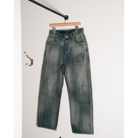ANCELLM AGING TAPERED 5P DENIM PANTS