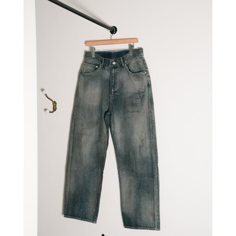 ANCELLM AGING TAPERED 5P DENIM PANTS | MusterWerk