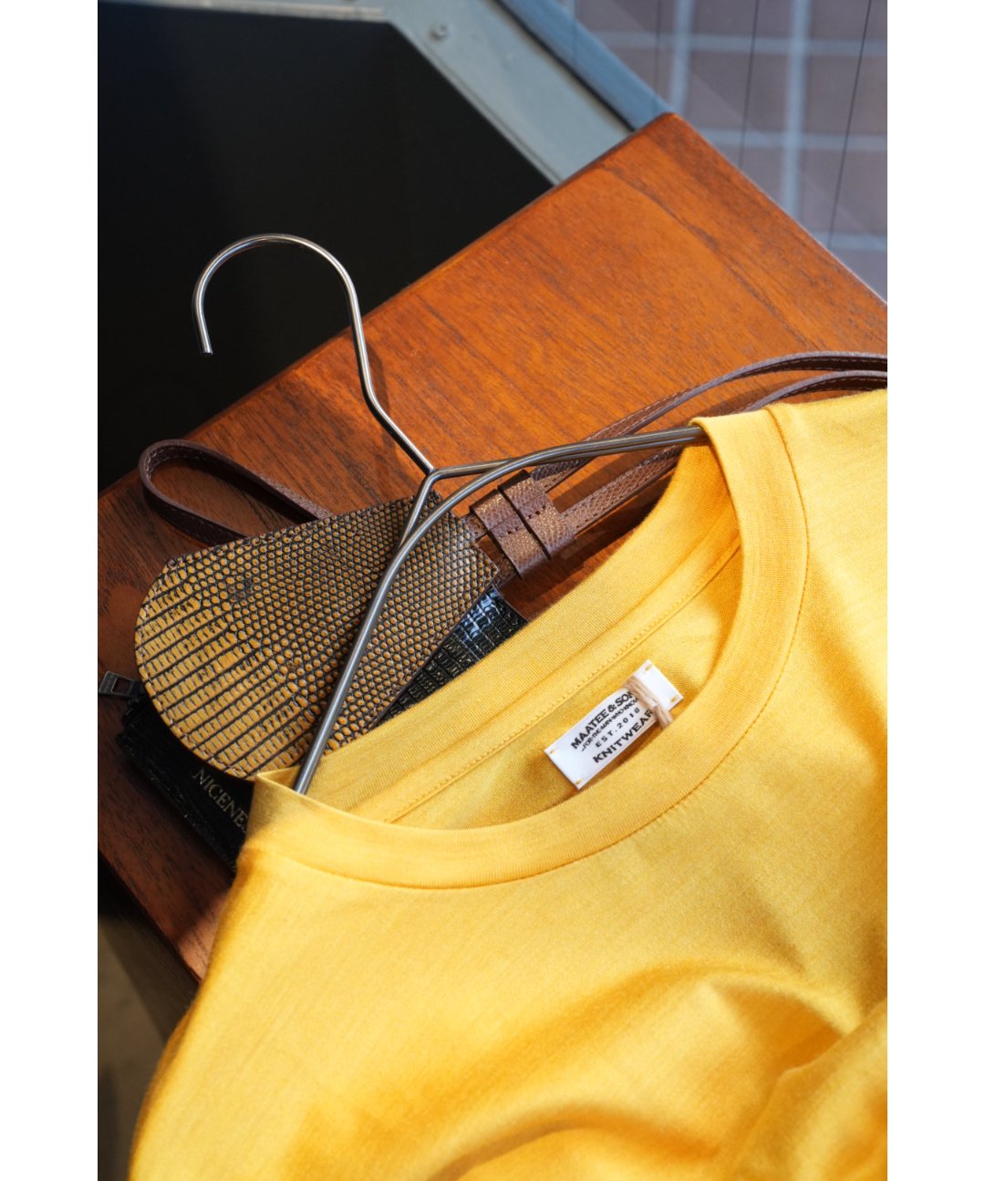MAATEE&SONS WASHABLE SILK POCKET-TEE | MusterWerk