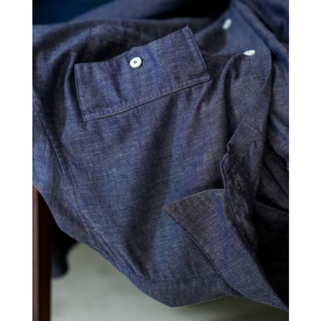 MAATEE&SONS アマ撚りSHAMBRAY CARGO SHIRTS