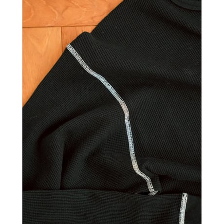 ANCELLM DAMEGE WAFFLE CREW LS T-SHIRT