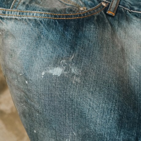 ANCELLM AGING WIDE DENIM 5P PANTS