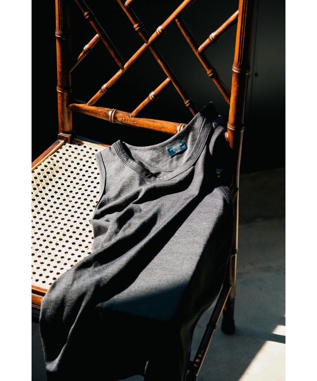 MAATEE&SONS Ex. WASHABLE SILK TENJIKU TANK TOP