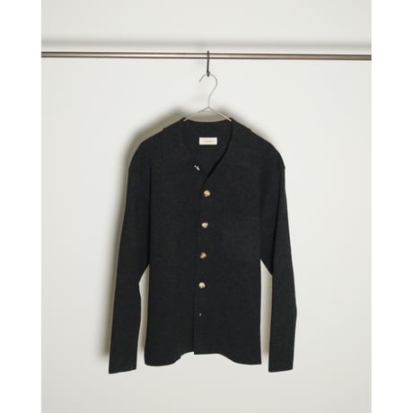 The CLASIK MILLED FINE WOOL SHIRT CARDIGAN