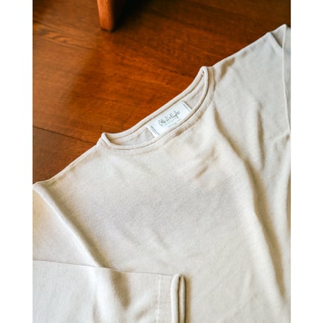 Olde H&Daughter "JYARI-JYARI SILK" BOAT NECK P/O