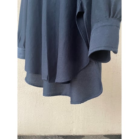 Aquellos Ojos Verdes AMUNDSEN TWILL BAND COLLAR LONGTAIL SHIRTS