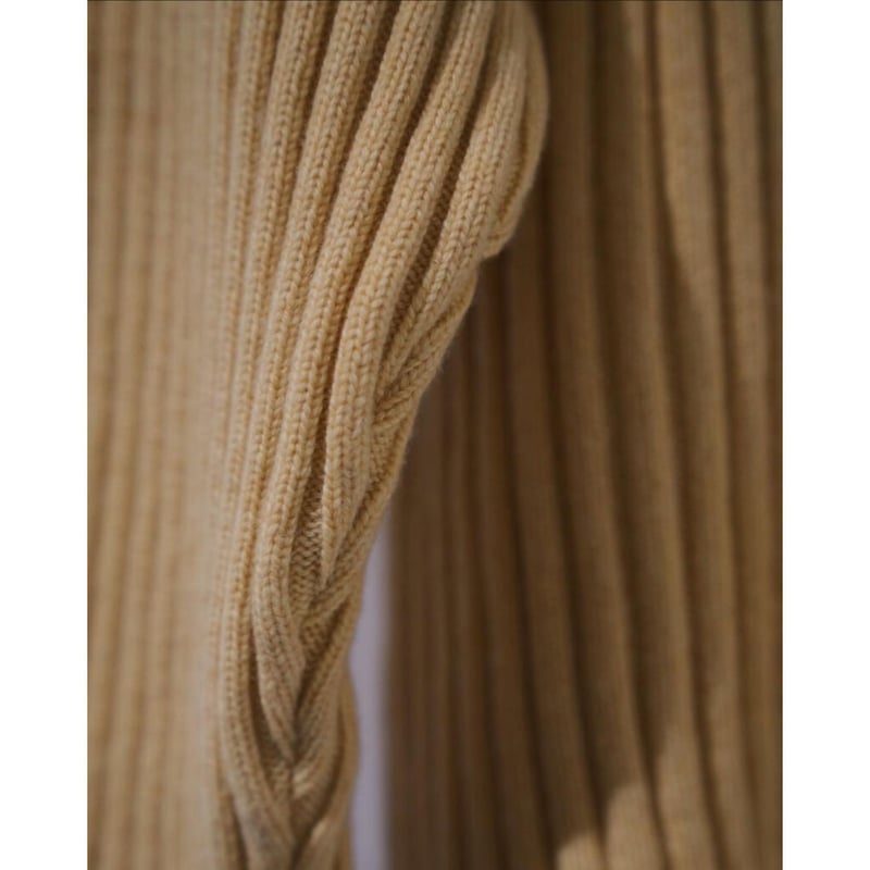 slopeslow Ex. Lamb's Cashmere Rib Mock Sweater