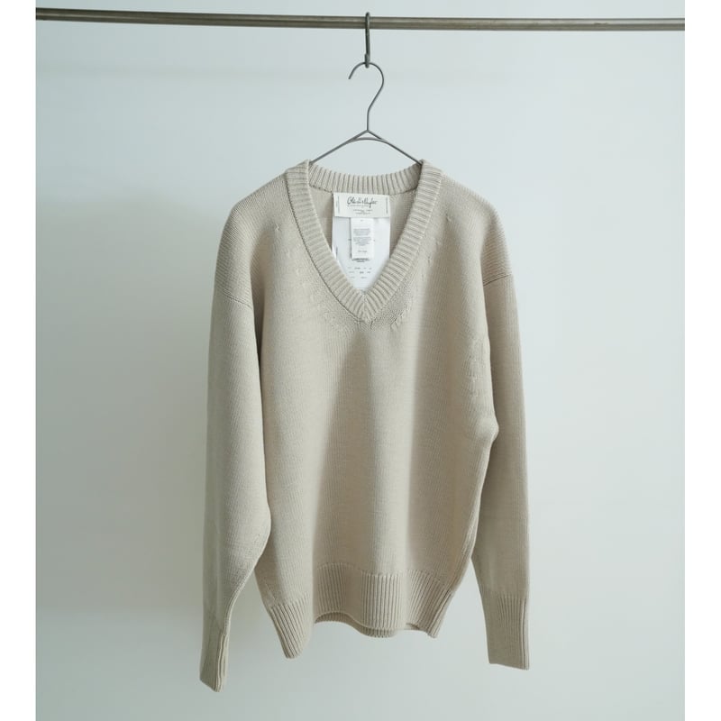 Olde H&Daughter TWIST WOOL V NECK P/O | MusterWerk
