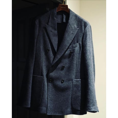 MAATEE&SONS Ex. TWEED HERRINGBORN 等半袖 DOUBLE BREASTED JACKET