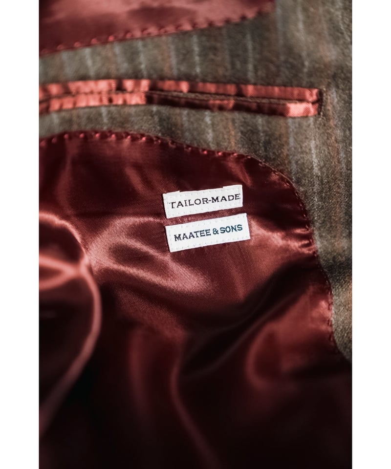 MAATEE&SONS フル毛芯 SINGLE TAILORED | MusterWerk MAATEE&SONS フル毛芯 SINGLE TAILORED | MusterWerk