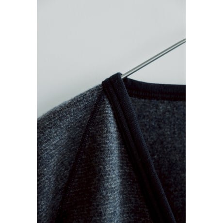 YE OLDE & NEW MAN "RANDONNEUR" WOOL FLEECE V NECK LINER CARDIGAN
